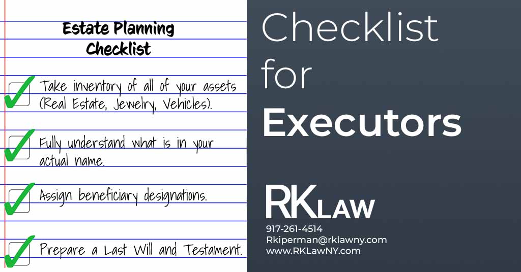 Checklist for Executors