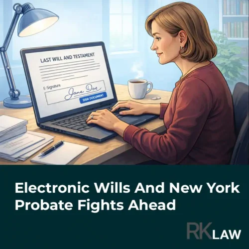 Electronic Wills And New York Probate Fights Ahead.