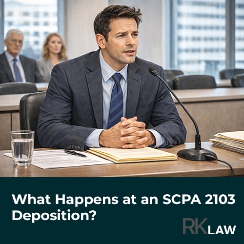 What Happens at an SCPA 2103 Deposition?