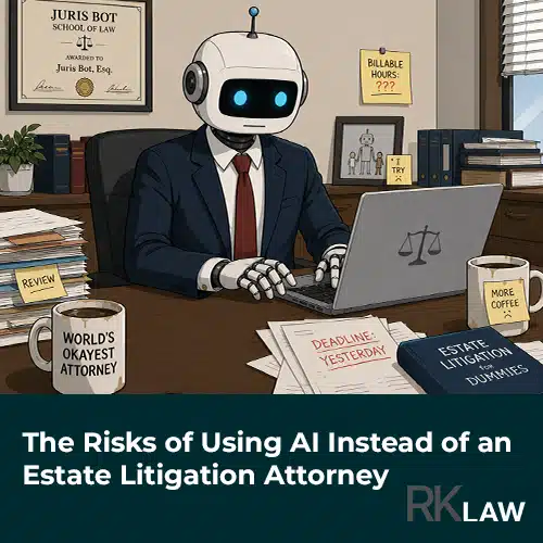 risk of using AI attorney estate litigation