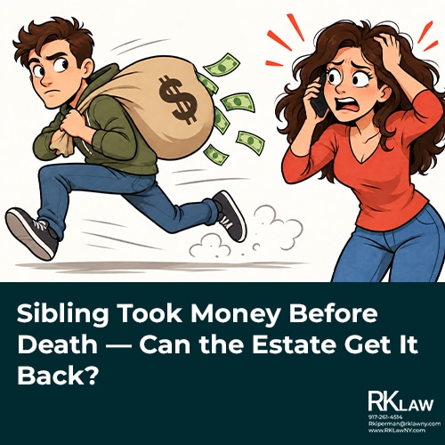 Sibling Took Money Before Death — Can the Estate Get It Back?