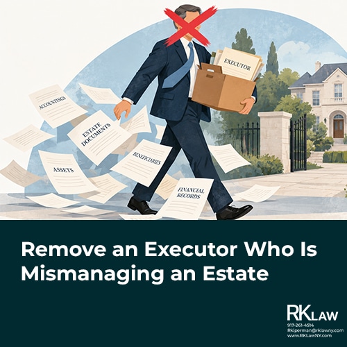 remove and executor who is mismanaging an estate
