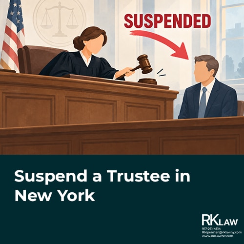 suspend a trustee in new york